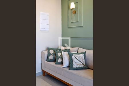 Sala de apartamento para alugar com 1 quarto, 38m² em Boqueirão, Praia Grande