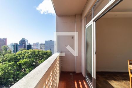 Varanda da Sala de apartamento à venda com 3 quartos, 170m² em Centro Histórico, Porto Alegre