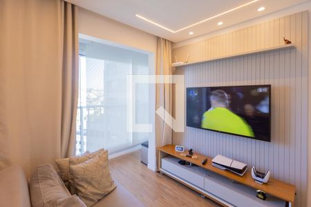 Sala de estar - Sala de jantar de apartamento à venda com 2 quartos, 42m² em Vila Isa, São Paulo