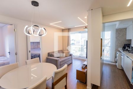 Sala de estar - Sala de jantar de apartamento à venda com 2 quartos, 42m² em Vila Isa, São Paulo