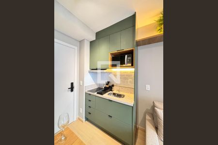 Sala/Cozinha de apartamento para alugar com 1 quarto, 26m² em Vila Nova Conceição, São Paulo