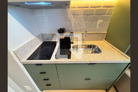 Sala/Cozinha de apartamento para alugar com 1 quarto, 26m² em Vila Nova Conceição, São Paulo