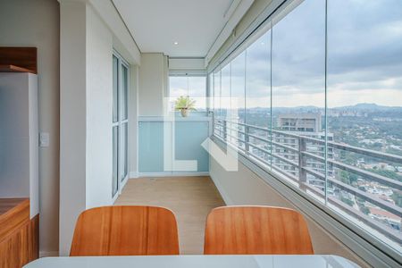 Varanda da Sala de apartamento à venda com 1 quarto, 32m² em Butantã, São Paulo