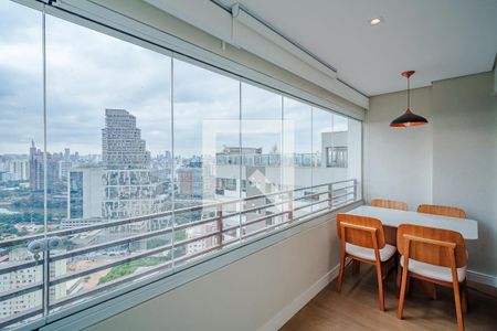 Varanda da Sala de apartamento à venda com 1 quarto, 32m² em Butantã, São Paulo
