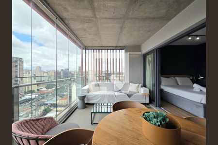 Varanda de apartamento à venda com 1 quarto, 50m² em Itaim Bibi, São Paulo