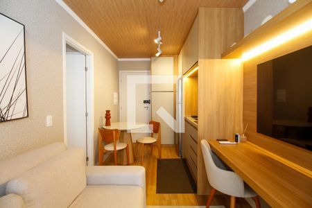 Sala e Cozinha de apartamento à venda com 1 quarto, 30m² em Pinheiros, São Paulo