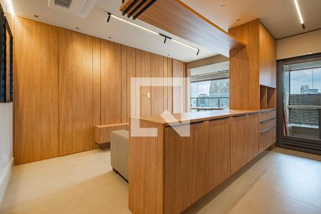 Sala/Cozinha de apartamento à venda com 2 quartos, 71m² em Pinheiros, São Paulo