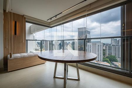 Sala/Cozinha - Varanda de apartamento à venda com 2 quartos, 71m² em Pinheiros, São Paulo