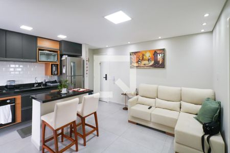 Sala/Cozinha de apartamento à venda com 2 quartos, 44m² em Centro, Diadema