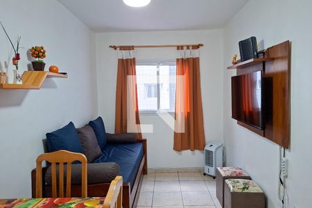 Sala de apartamento para alugar com 1 quarto, 44m² em Cidade Ocian, Praia Grande