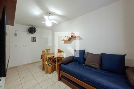 Sala de apartamento para alugar com 1 quarto, 44m² em Cidade Ocian, Praia Grande