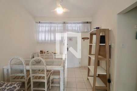 Sala de apartamento para alugar com 1 quarto, 49m² em Barra Funda, Guarujá