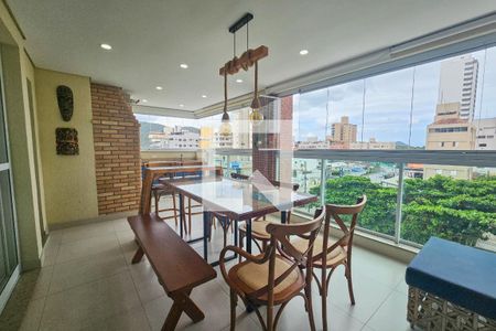 varanda de apartamento para alugar com 3 quartos, 133m² em Balneario Guarujá, Guarujá