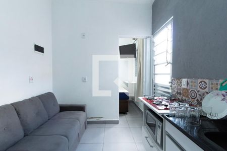 Sala / Cozinha de kitnet/studio para alugar com 1 quarto, 25m² em Jd. Copaiba Éden, Sorocaba