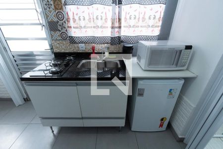 Sala / Cozinha de kitnet/studio para alugar com 1 quarto, 25m² em Jd. Copaiba Éden, Sorocaba