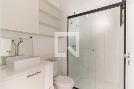 Banheiro de kitnet/studio para alugar com 1 quarto, 26m² em Vila Buarque, São Paulo