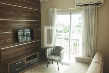 Sala de apartamento para alugar com 1 quarto, 49m² em Ponta da Praia, Santos