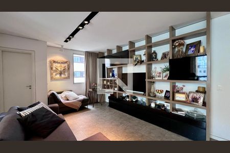 sala  de apartamento à venda com 1 quarto, 57m² em Santo Agostinho, Belo Horizonte