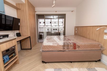 Stúdio - detalhe colchão de apartamento para alugar com 1 quarto, 29m² em Perdizes, São Paulo
