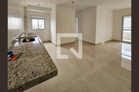 Sala/Cozinha de apartamento à venda com 3 quartos, 69m² em Parque das Nações, Santo André