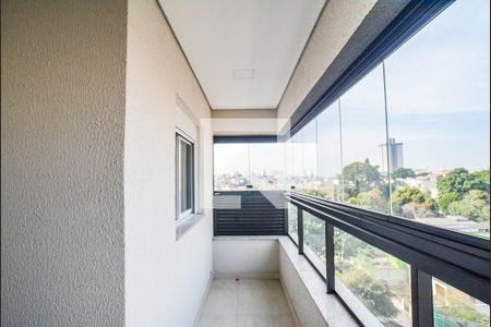 Varanda da Sala de apartamento à venda com 2 quartos, 69m² em Parque das Nações, Santo André