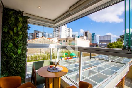 Varanda gourmet de apartamento à venda com 2 quartos, 67m² em Vila Gilda, Santo André