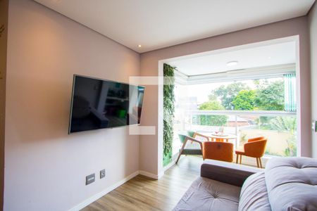 Sala de apartamento à venda com 2 quartos, 67m² em Vila Gilda, Santo André