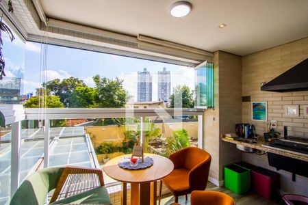 Varanda gourmet de apartamento à venda com 2 quartos, 67m² em Vila Gilda, Santo André