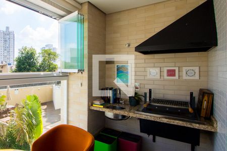 Varanda gourmet de apartamento à venda com 2 quartos, 67m² em Vila Gilda, Santo André