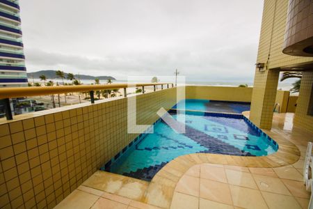 Área comum - Piscina de apartamento para alugar com 3 quartos, 75m² em Guilhermina, Praia Grande