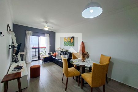 Sala de apartamento para alugar com 1 quarto, 60m² em Vila Caiçara, Praia Grande