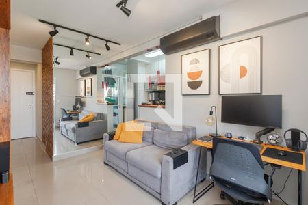 Sala de apartamento para alugar com 1 quarto, 50m² em Campo Belo, São Paulo