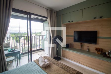 Sala / Quarto - Studio de kitnet/studio para alugar com 1 quarto, 23m² em Santo Amaro, São Paulo
