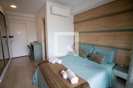 Sala / Quarto - Studio de kitnet/studio para alugar com 1 quarto, 23m² em Santo Amaro, São Paulo