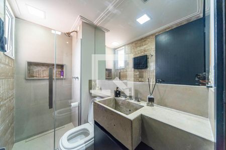 Banheiro Social de apartamento para alugar com 3 quartos, 118m² em Vila Valparaíso, Santo André