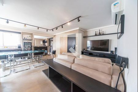 Sala de apartamento para alugar com 3 quartos, 118m² em Vila Valparaíso, Santo André