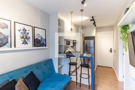 Sala de apartamento à venda com 1 quarto, 28m² em República, São Paulo