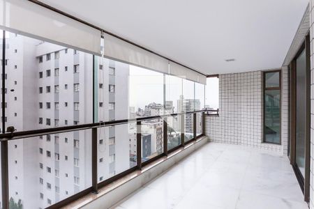 Varanda da Sala / semi suite  de apartamento à venda com 4 quartos, 340m² em Sion, Belo Horizonte