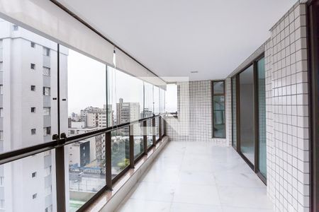 Varanda da Sala / semi suite  de apartamento à venda com 4 quartos, 340m² em Sion, Belo Horizonte