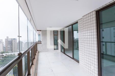 Varanda da Sala / semi suite  de apartamento à venda com 4 quartos, 340m² em Sion, Belo Horizonte