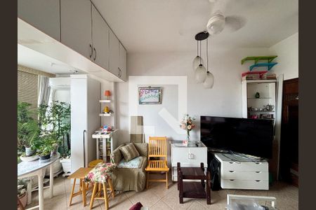 Sala/quarto de apartamento para alugar com 1 quarto, 28m² em Glória, Rio de Janeiro