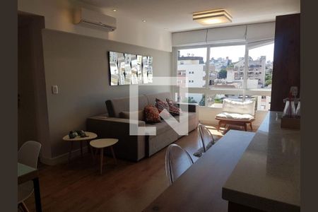 Sala  de apartamento para alugar com 1 quarto, 70m² em Petrópolis, Porto Alegre