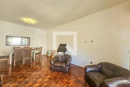 Sala de apartamento para alugar com 3 quartos, 120m² em Morro do Maluf, Guarujá