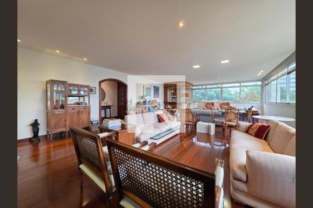 Sala  de apartamento à venda com 4 quartos, 375m² em Serra, Belo Horizonte