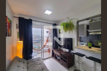 Sala de apartamento à venda com 1 quarto, 42m² em Jardim Olavo Bilac, São Bernardo do Campo