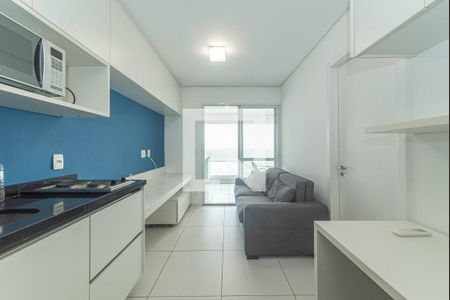 Sala - Cozinha Integrada de kitnet/studio para alugar com 1 quarto, 33m² em Brooklin, São Paulo