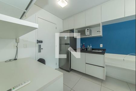Sala - Cozinha Integrada de kitnet/studio para alugar com 1 quarto, 33m² em Brooklin, São Paulo