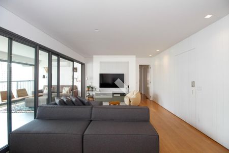 Sala de Estar de apartamento à venda com 3 quartos, 162m² em Pinheiros, São Paulo