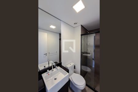 Banheiro de kitnet/studio para alugar com 1 quarto, 26m² em Vila Mariana, São Paulo