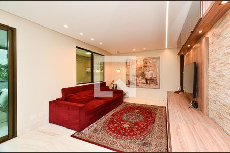 Sala 2 ambientes de apartamento à venda com 4 quartos, 167m² em Sion, Belo Horizonte